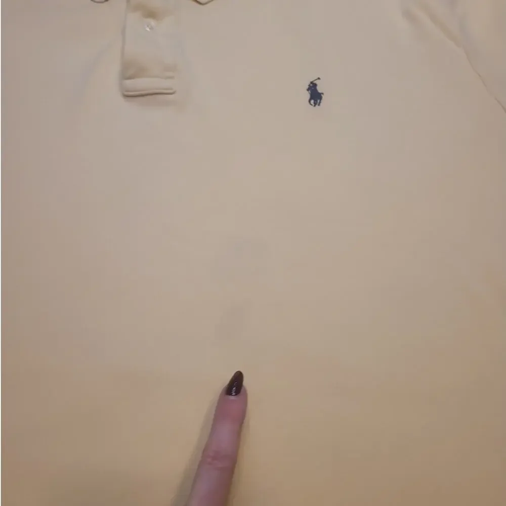 VTG Polo Ralph Lauren Yellow Polo Pony Logo 2XL Classic